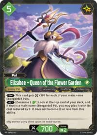 Elizabee - Queen of the Flower Garden (2nd Edition) - BP01: Dawn of Palpagos - Palworld OFFICIAL CARD GAME card