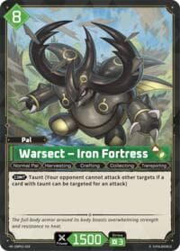 Warsect - Iron Fortress (2nd Edition) - BP01: Dawn of Palpagos - Palworld OFFICIAL CARD GAME card