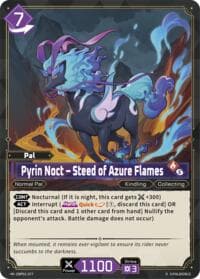 Pyrin Noct - Steed of Azure Flames (2nd Edition) - BP01: Dawn of Palpagos - Palworld OFFICIAL CARD GAME card