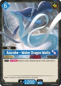 Azurobe - Water Dragon Waltz (SR) (2nd Edition) - BP01: Dawn of Palpagos - Palworld OFFICIAL CARD GAME card