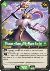 Elizabee - Queen of the Flower Garden (SR) (2nd Edition) - BP01: Dawn of Palpagos - Palworld OFFICIAL CARD GAME card