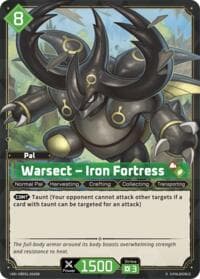 Warsect - Iron Fortress (SR) (2nd Edition) - BP01: Dawn of Palpagos - Palworld OFFICIAL CARD GAME card