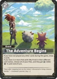 The Adventure Begins (SR) (2nd Edition) - BP01: Dawn of Palpagos - Palworld OFFICIAL CARD GAME card