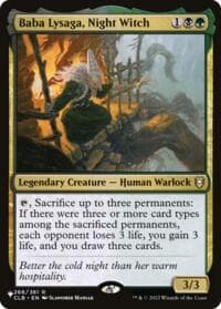 Baba Lysaga, Night Witch - The List Reprints - Magic: The Gathering card