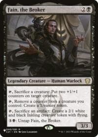 Fain, the Broker - The List Reprints - Magic: The Gathering card