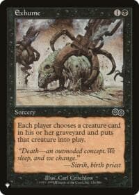 Exhume - The List Reprints - Magic: The Gathering card