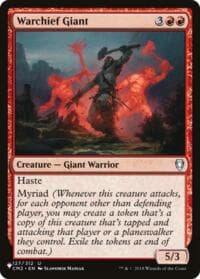 Warchief Giant (CM2) - The List Reprints - Magic: The Gathering card