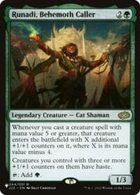 Runadi, Behemoth Caller - The List Reprints - Magic: The Gathering card