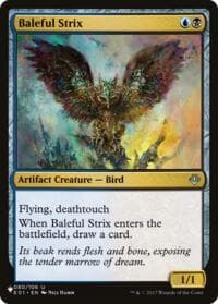 Baleful Strix (E01) - The List Reprints - Magic: The Gathering card