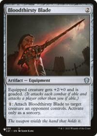 Bloodthirsty Blade - The List Reprints - Magic: The Gathering card