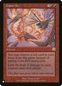 Cave-In - The List Reprints - Magic: The Gathering card