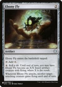 Ebony Fly - The List Reprints - Magic: The Gathering card