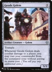 Geode Golem - The List Reprints - Magic: The Gathering card