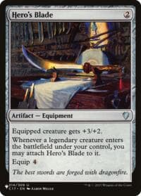 Hero's Blade - The List Reprints - Magic: The Gathering card
