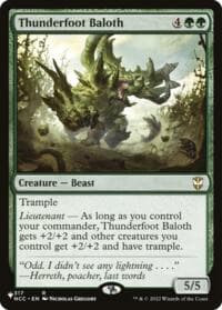Thunderfoot Baloth - The List Reprints - Magic: The Gathering card