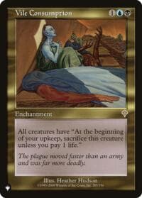 Vile Consumption - The List Reprints - Magic: The Gathering card