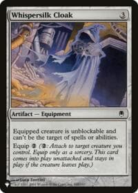 Whispersilk Cloak - The List Reprints - Magic: The Gathering card