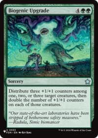Biogenic Upgrade (FDN) - The List Reprints - Magic: The Gathering card