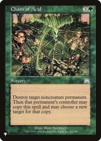 Chain of Acid - The List Reprints - Magic: The Gathering card