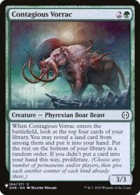 Contagious Vorrac - The List Reprints - Magic: The Gathering card