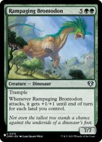 Rampaging Brontodon - The List Reprints - Magic: The Gathering card