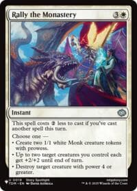 Rally the Monastery - The List Reprints - Magic: The Gathering card