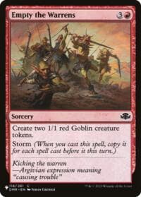 Empty the Warrens (DMR) - The List Reprints - Magic: The Gathering card