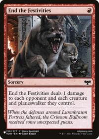 End the Festivities - The List Reprints - Magic: The Gathering card