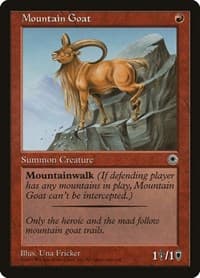 Mountain Goat - Portal - Magic: The Gathering card