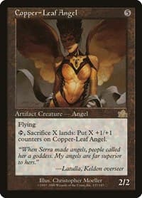 Copper-Leaf Angel - Prophecy - Magic: The Gathering card