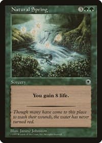 Natural Spring - Portal - Magic: The Gathering card