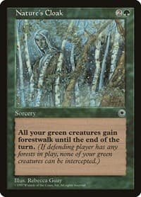 Nature's Cloak - Portal - Magic: The Gathering card