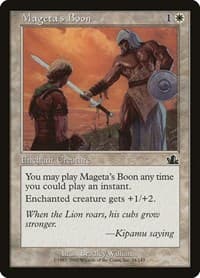 Mageta's Boon - Prophecy - Magic: The Gathering card