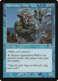 Quicksilver Wall - Prophecy - Magic: The Gathering card