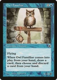Owl Familiar - Portal - Magic: The Gathering card