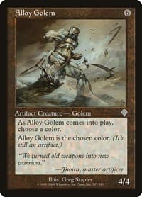 Alloy Golem - Invasion - Magic: The Gathering card