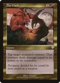 Backlash - Invasion - Magic: The Gathering card