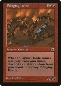 Pillaging Horde - Portal - Magic: The Gathering card