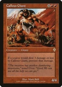 Callous Giant - Invasion - Magic: The Gathering card