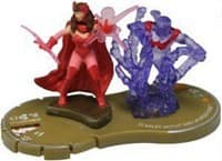 Scarlet Witch and Wonder Man - Chaos War - Heroclix card