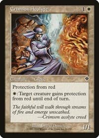 Crimson Acolyte - Invasion - Magic: The Gathering card