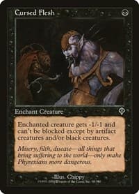 Cursed Flesh - Invasion - Magic: The Gathering card