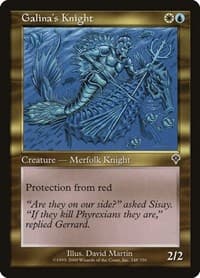 Galina's Knight - Invasion - Magic: The Gathering card