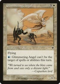 Glimmering Angel - Invasion - Magic: The Gathering card