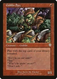 Goblin Spy - Invasion - Magic: The Gathering card