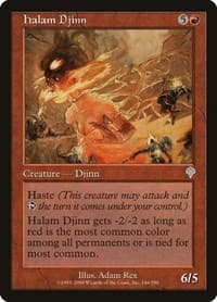 Halam Djinn - Invasion - Magic: The Gathering card
