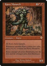 Kavu Monarch - Invasion - Magic: The Gathering card