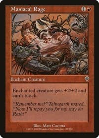 Maniacal Rage - Invasion - Magic: The Gathering card