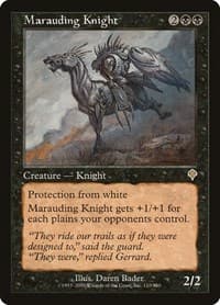 Marauding Knight - Invasion - Magic: The Gathering card