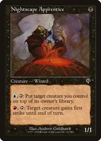 Nightscape Apprentice - Invasion - Magic: The Gathering card